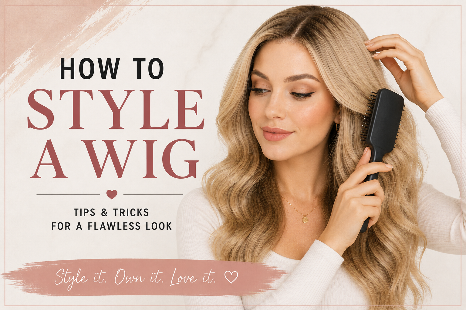 How to style a wig