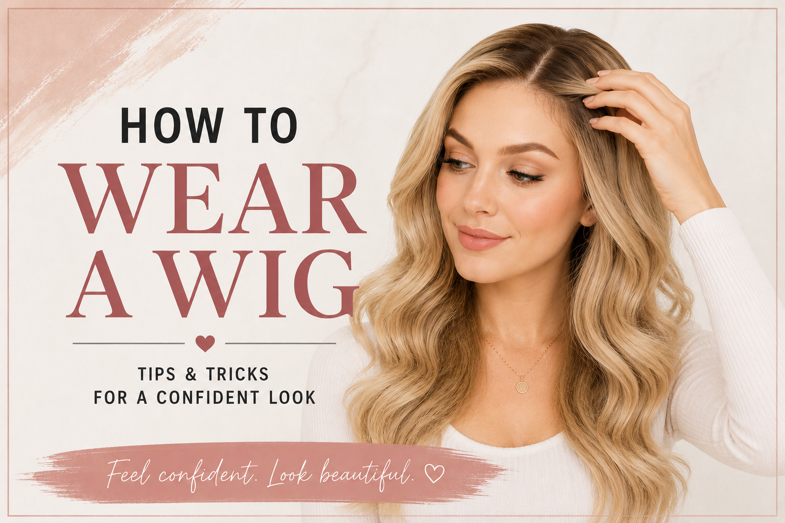 How to put on a wig